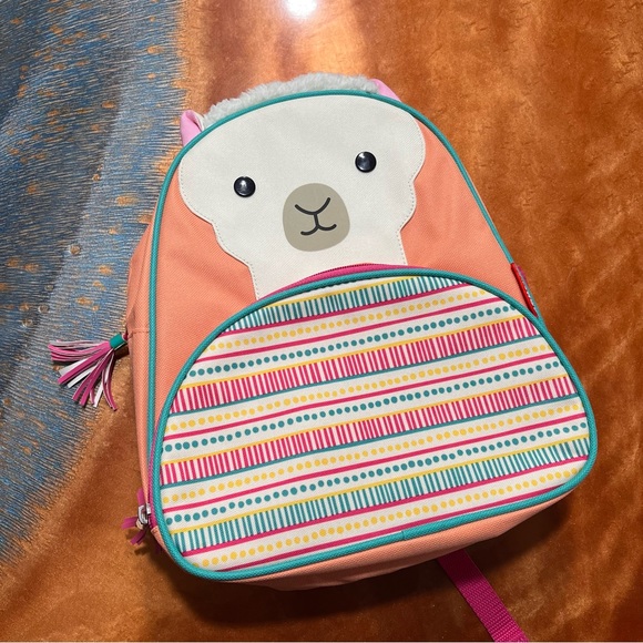 Skip Hop Zoo Llama Colorful Toddler child backpack tassel zipper pulls - Picture 1 of 14